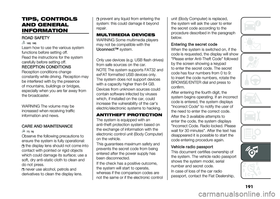 FIAT 500L LIVING 2020  Owner handbook (in English) �������	�@ �
������
�	
��� �������
�����������
�)��&� �(�&��*�
�6
�<�?��1 �<�?�?�1
�����
 ��� �� ��� ��� ����	��� ������
���
���	��
