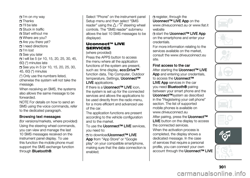 FIAT 500L LIVING 2020  Owner handbook (in English) ����%�=� ��
 �� ���
�#���
�
�
�%�=�� �� ����
�����
 �	�
 ������	�
����� ��	����� ��
����� ��� ����R
�$�� ��� ����� ����R
�% �
���