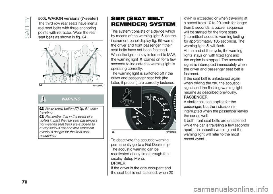 FIAT 500L LIVING 2021  Owner handbook (in English) ���$��)�#� 
�
� ���	�
�� ��	�� ���������� ���� ��� ����
���� ����� �� �����
 �	�
 ��	�� �D�H�
��
���6��?�?�?� �������
�&��
�0���� 