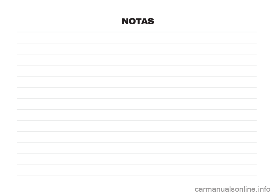 FIAT 500L LIVING 2019  Manual de Empleo y Cuidado (in Spanish) NOTAS 