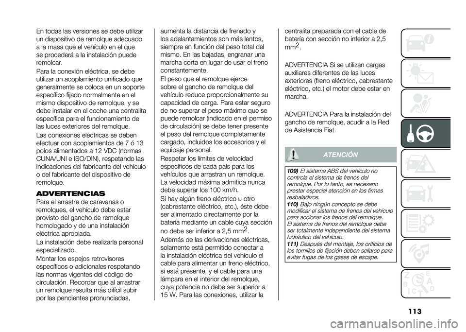 FIAT 500L LIVING 2021  Manual de Empleo y Cuidado (in Spanish) ����� ����	� ��	� ��������� �� ���&� ������#�	�
�� ����������� �� ���
����� �	�����	��
�	 ��	 �
�	��	 ��� �� �������� �� ��