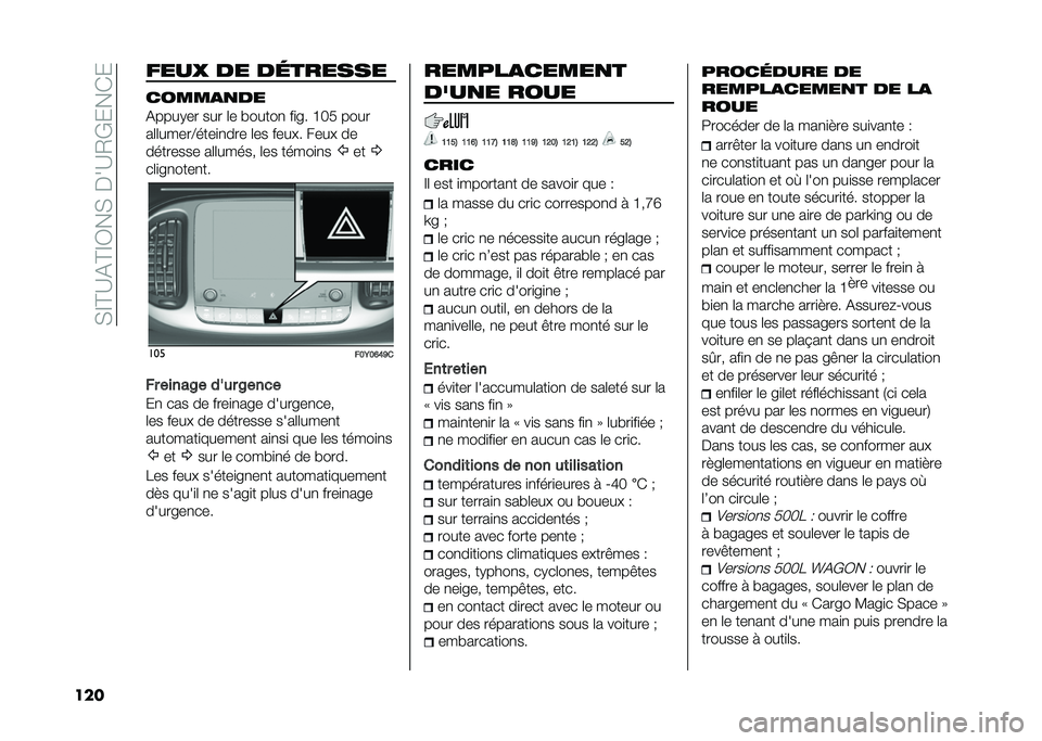 FIAT 500L LIVING 2020  Notice dentretien (in French) ��,�E�@�A�(�@�E�3��,����A�2�+���*�
��� ����  �� ��	������
�����
�
��
�(����.�� ��� �	� �#�����
 ��
�� �H�� ����
��	�	�����B����
�
��� �	�