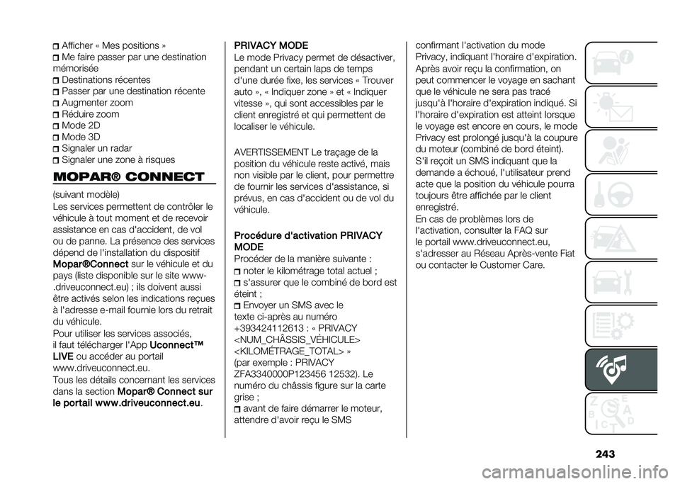 FIAT 500L LIVING 2021  Notice dentretien (in French) ����(���
���� �; �?�� ����
��
��
� �<
�?� ���
�� ������ ��� ��
� �����
�
���
��
������
��� �����
�
���
��
� �����
���
�:����� ���