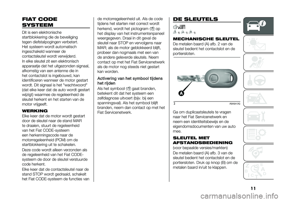 FIAT 500L LIVING 2020  Instructieboek (in Dutch) ������ ����
�������
���	 �� ��� �����	�
�������
��	��
�	�
������
��� ��� �� �
����������
�	���� ������	���������� ���
�