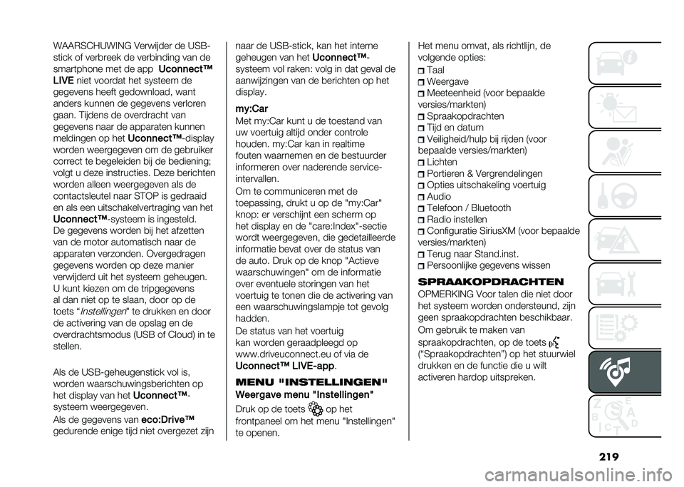 FIAT 500L LIVING 2020  Instructieboek (in Dutch) �����5�5�*�4�@�"�A��%�,�$ �&��
� �����
 �� �A�4�=�;
��	��� �� ���
�
�
��� �� ���
�
������ ��� ��
����
�	����� ���	 �� ���
�6���	�	����A
���1