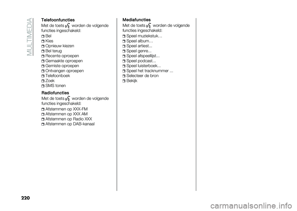 FIAT 500L LIVING 2020  Instructieboek (in Dutch) ��7�A��3�%�7�-��%�5
��� �=��
�?���
�+������  ������
�=�� �	��
��
�*�����	� ���
�����
�$������	� ���
�����
�$�����	� ���
�����
�+��	��
