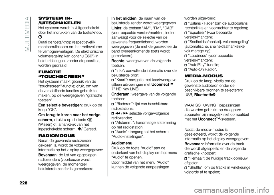 FIAT 500L LIVING 2020  Instructieboek (in Dutch) ��7�A��3�%�7�-��%�5
��� ������� ���
�!����������
��
�"��	 ��0��	��� � ��
��	 ���;�<���	����������
����
 ���	 ����
����� ��� �� �	��
