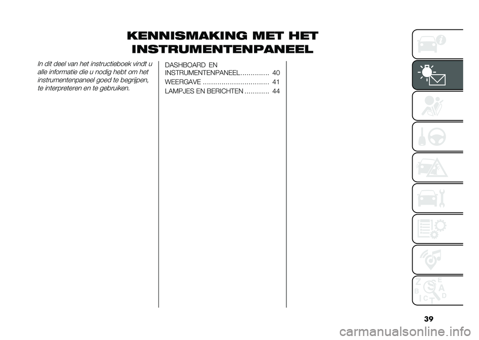FIAT 500L LIVING 2020  Instructieboek (in Dutch) ��
������������	 ��� ���
������������������
�%� ���	 ���� ��� ���	 ����	�
���	���
��� �����	 ����� �����
���	�� ��� � ��