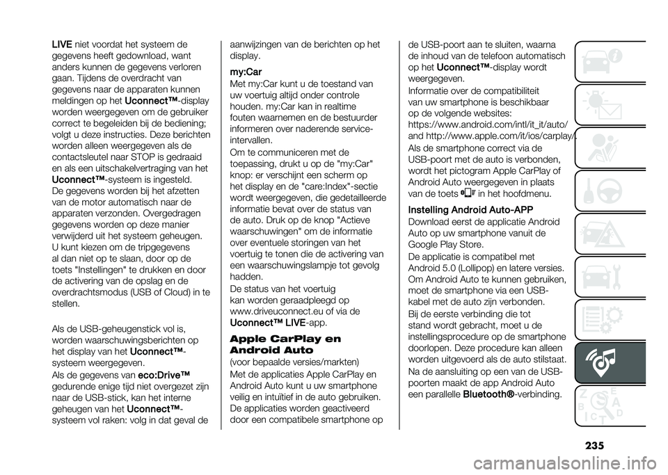 FIAT 500L LIVING 2021  Instructieboek (in Dutch) ������1�.
����	 ����
���	 ���	 ��0��	��� ��
�������� �����	 ����� ������ � ���	
�����
� ������ �� �������� ���
���
��
�����
