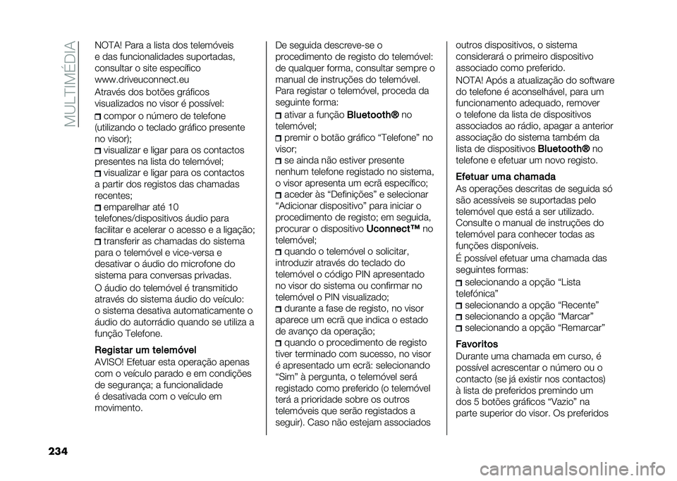 FIAT 500L LIVING 2021  Manual de Uso e Manutenção (in Portuguese) ���B��D�E��(�.�E�1
��� �-��D�1�5 ���� � ����� ��� ������>����
� ��� ��������������� �����������#
��������� � ���� �������