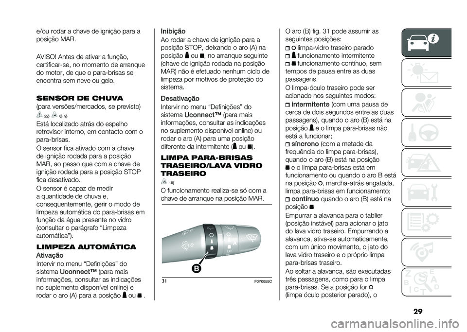 FIAT 500L LIVING 2021  Manual de Uso e Manutenção (in Portuguese) ����C�� ����� � ����� �� ��
���$�� ���� �
�����$�� ��1�9�
�1�A�E�0��5 �1���� �� ������ � ����$���#
�����������"���# �� ������