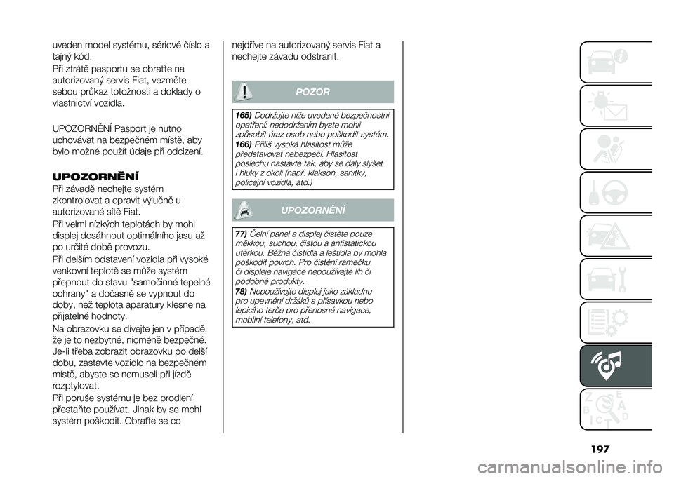 FIAT 500L LIVING 2021  Návod k použití a údržbě (in Czech) ���
���	��	�  ����	� �����,��� ��,�����, �+�!��� �
���
� �( ��Z��
�/�� �%�����
 �������� ��	 �����2��	 � �
�������%���� �( ��	���� ��