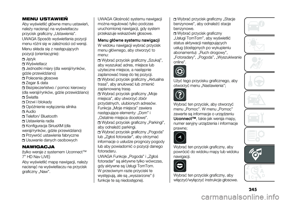 FIAT 500L LIVING 2021  Instrukcja obsługi (in Polish) ������� ����
����
�@�� ��� ���	����$ ������	 �
�	�� �������	�&�"
����	�#� �������!�$ �� ��� ���	������
��������
 ����)����� �=�
