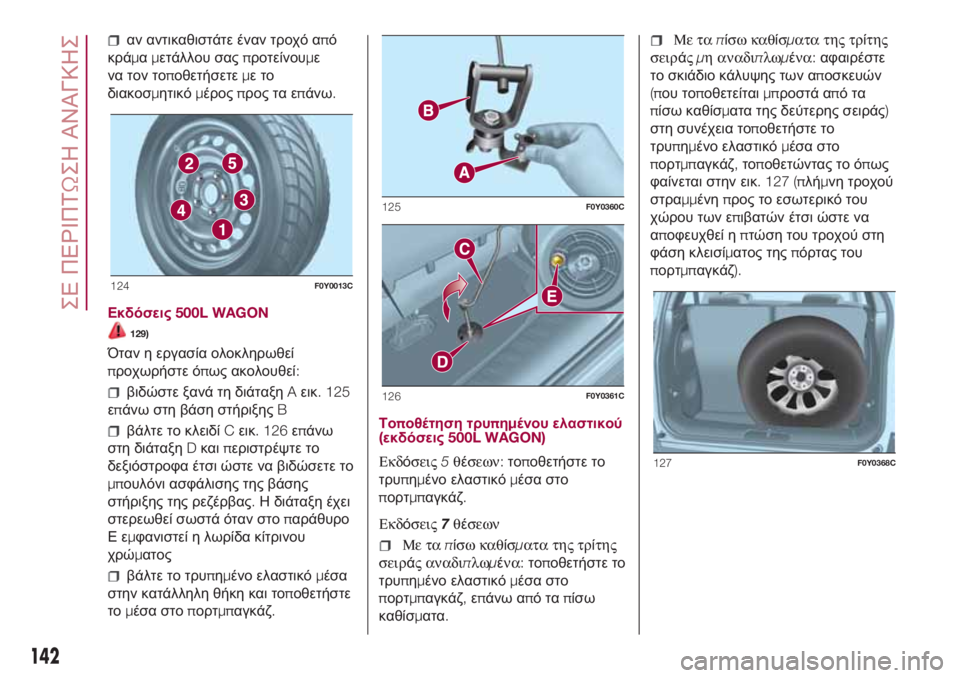 FIAT 500L LIVING 2018 ΒΙΒΛΙΟ ΧΡΗΣΗΣ ΚΑΙ ΣΥΝΤΗΡΗΣΗΣ (in Greek) αν αντικαθιστάτε έναν τροχό από
κράμαμετάλλου σαςπροτείνουμε
να τον τοποθετήσετεμετο
διακοσμητικόμέροςπρο FIAT 500L LIVING 2018 ΒΙΒΛΙΟ ΧΡΗΣΗΣ ΚΑΙ ΣΥΝΤΗΡΗΣΗΣ (in Greek) αν αντικαθιστάτε έναν τροχό από
κράμαμετάλλου σαςπροτείνουμε
να τον τοποθετήσετεμετο
διακοσμητικόμέροςπρο