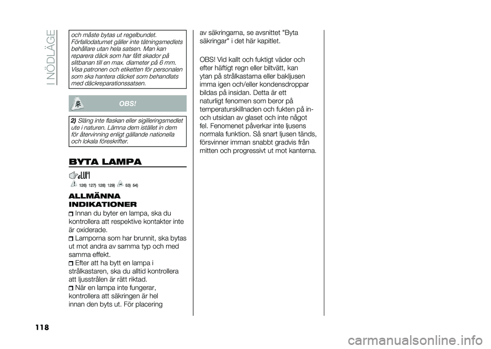 FIAT 500L LIVING 2020  Drift- och underhållshandbok (in Swedish) ��%��0�E�;��B�(�
���
��
� ����	� ���	�� �
�	 �������
����	�
�����������	�
���	 ������ ���	� �	��	�����������	�
��������� �
�	�� �