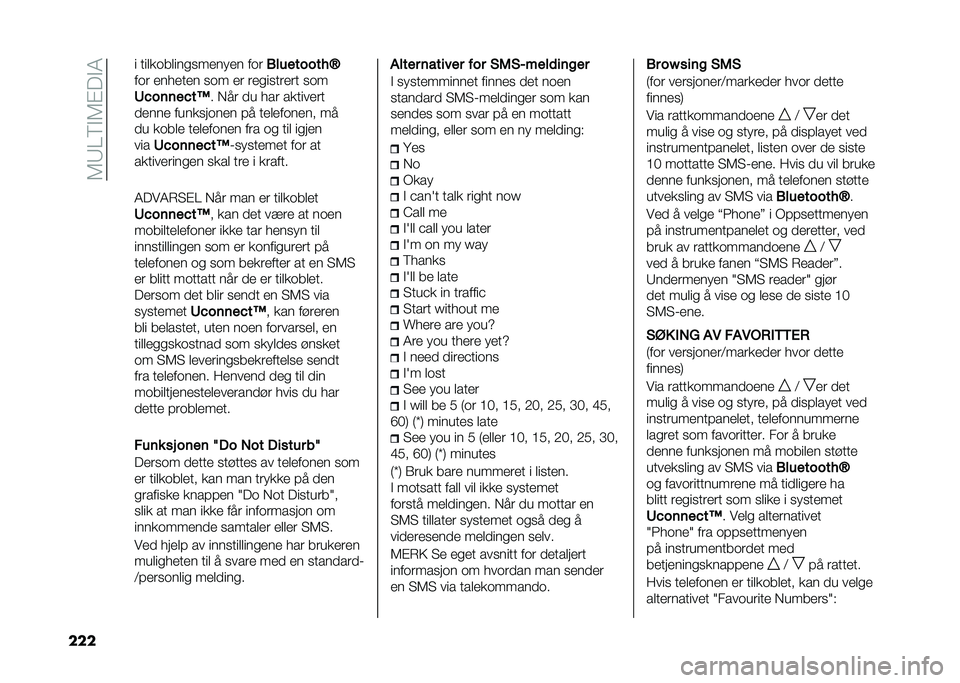 FIAT 500L LIVING 2021  Drift- og vedlikeholdshåndbok (in Norwegian) ��5�7��6�$�5�%�!�$�4
��� � ���	�
���	������
�� �
� ���
�0���������S
��� �
���
��
� ��� �
� ��
������
�� ���
�:�5��	�	��5��? � ��� �� ��� �