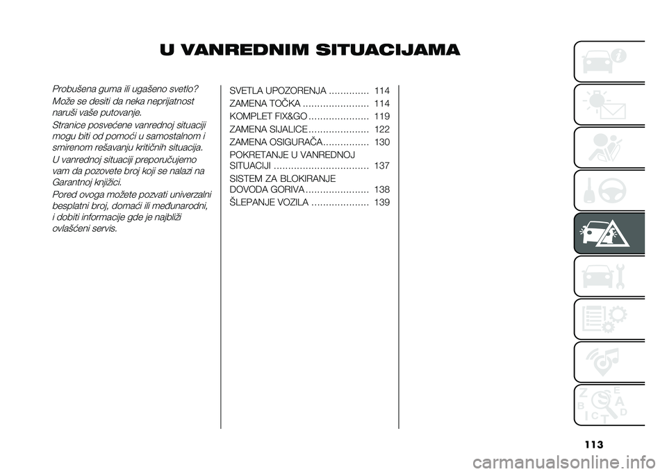 FIAT 500L LIVING 2020  Knjižica za upotrebu i održavanje (in Serbian) ���
� ����
����� ���
���������&��	������ ���� ��
� �������	 �����
�	�]
�8�	�%� �� � ����� � � ���� ����������	�������� ���
