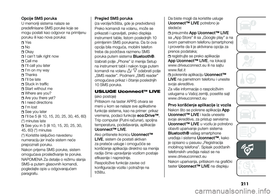 FIAT 500L LIVING 2020  Knjižica za upotrebu i održavanje (in Serbian) �������	� � �)�5�) ��� ��
 �
�" ����	���� ������� ���
��
� ��
���� ��$������� �)�8�) ��	���� ��	�� ��
��	�� ��	��
��� ���	 �	� ��	��	�