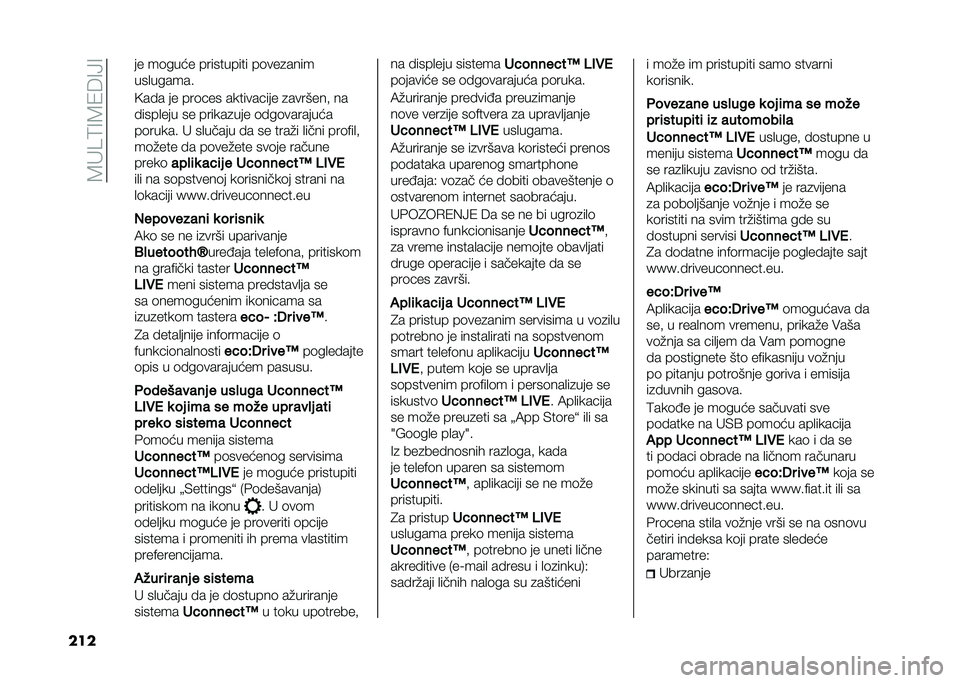 FIAT 500L LIVING 2020  Knjižica za upotrebu i održavanje (in Serbian) ��8�"��9�=�8�1�6�=�>�=
��� �� ��	���� ���������� ��	���
����
���
������
�<�� � �� ���	�!�� �������!��� �
�������# ��
� ����
��� ��