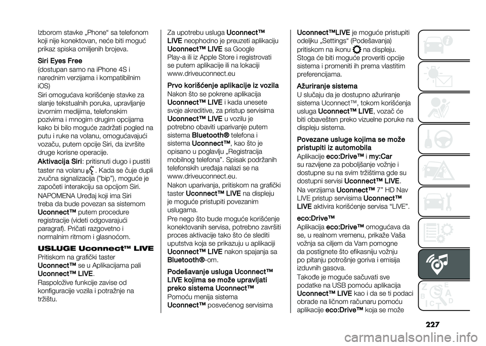 FIAT 500L LIVING 2020  Knjižica za upotrebu i održavanje (in Serbian) ���
�=�
��	��	� ������ �J�&��	���Q �� ���
��$�	��	�
��	�� ���� ��	�����	����# ���� ���� ��	���
������
 ������ �	���
����� ���	���