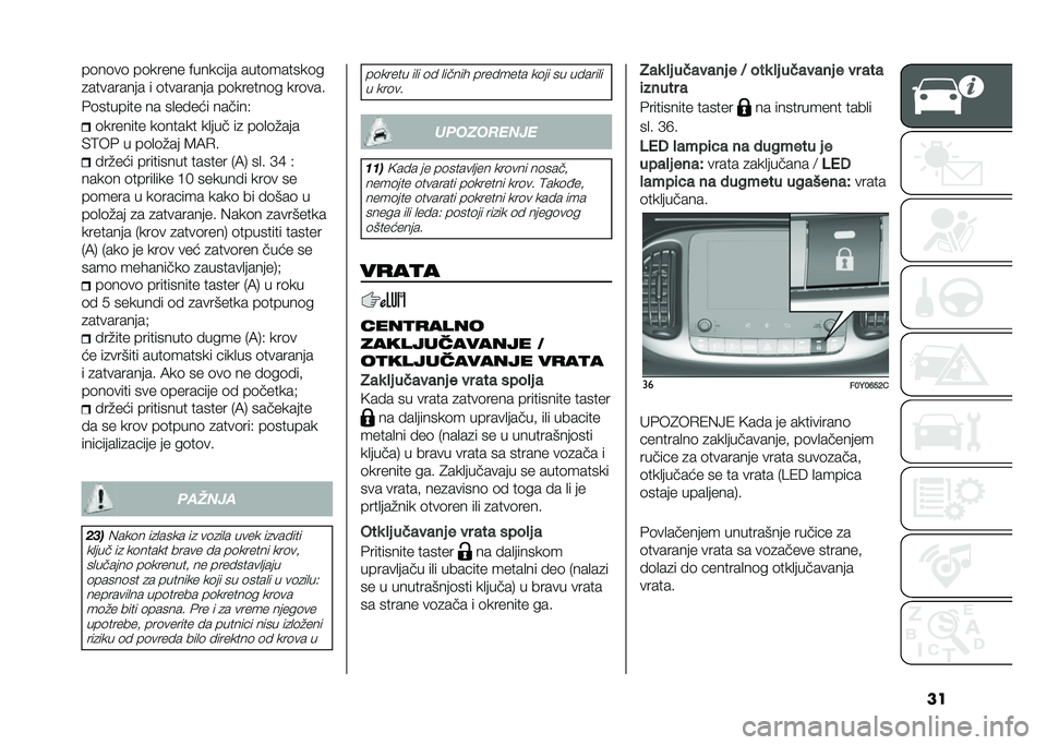 FIAT 500L LIVING 2021  Knjižica za upotrebu i održavanje (in Serbian) ����	��	��	 ��	����� �$����!��� ����	������	�
�
��������� � �	�������� ��	������	� ���	���
�&�	������� �� ��
�� ��� ������,
�