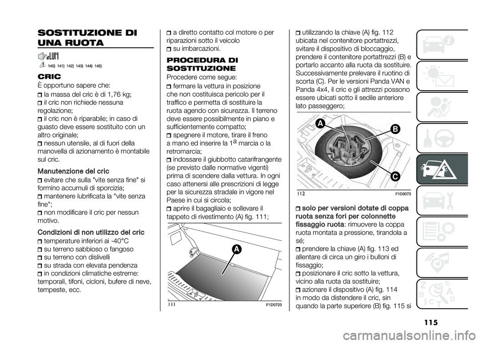 FIAT PANDA 2020  Libretto Uso Manutenzione (in Italian) ��������������� ��
��� �����
�1�7�2�4 �1�7�1�4 �1�7�6�4 �1�7�3�4 �1�7�7�4 �1�7�5�4
����
�> ������
��� ��	���� ����( ��	 �
�	���	 ��� ���� �7 ��