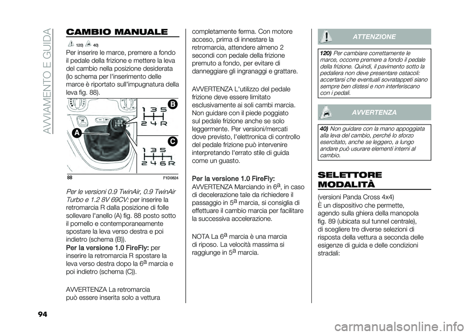 FIAT PANDA 2021  Libretto Uso Manutenzione (in Italian) ���6�6�;��5�/�$�=�+��/��%�9�;�"�
�� ������ �������
�1�6�2�4 �7�2�4
��� �������� �� �
�	���� ����
��� �	 �����
�� ����	�� �����	 ������