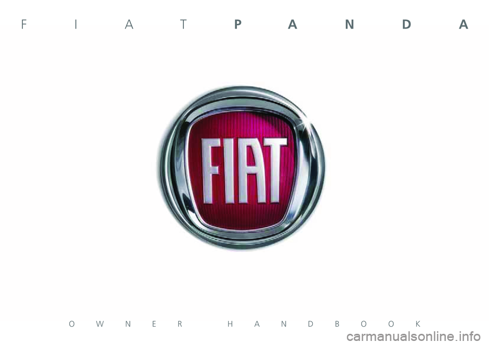 FIAT PANDA 2020  Owner handbook (in English) OWNER HANDBOOK
FIATPANDA 