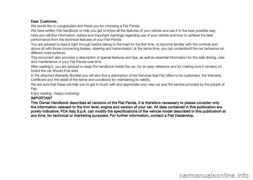 FIAT PANDA 2020  Owner handbook (in English) ���� ����	�
��� �
�� ����� ��	�
� �� ���
��������� ��
� ����
�
 ��� ��� ������	�
� � ��	�� ���
���
�� ���� ���	����
 ���	� ��