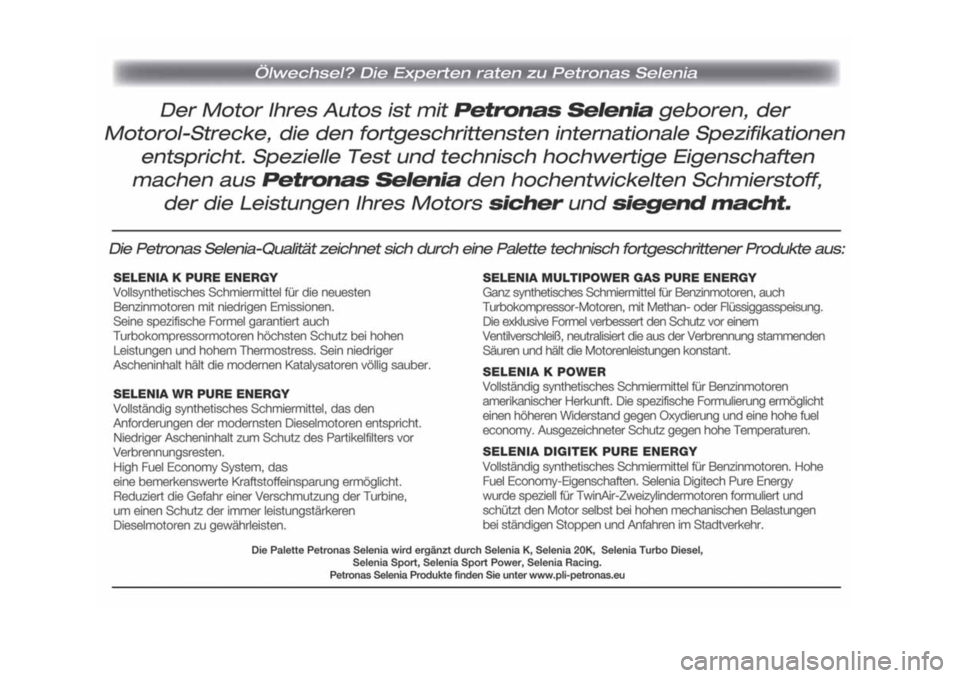 FIAT PANDA 2018 Betriebsanleitung (in German) FIAT PANDA 2018 Betriebsanleitung (in German)