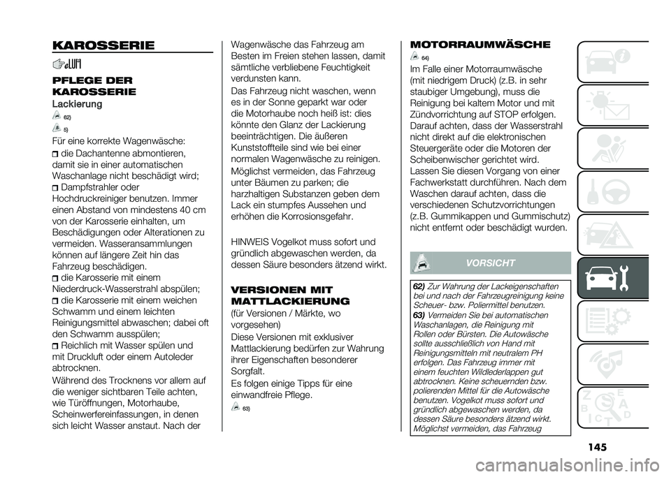 FIAT PANDA 2020  Betriebsanleitung (in German) �������������
� ����
� ���
����������
�#���* ��� �	�
�
�A�?�=
�>�=
��� �	���	 �����	���	 ����	��)��
���	�3 ���	 �.�������	���	 �����