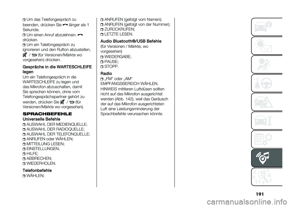 FIAT PANDA 2020  Betriebsanleitung (in German) ����@� ���
 �%�	��	�$����	�
�&���� ��
��	�	���	�� ������	� ���	 �����	� ���
 �H
��	�����	� �@� �	���	� �#����$ ������	���	��3
������	��

