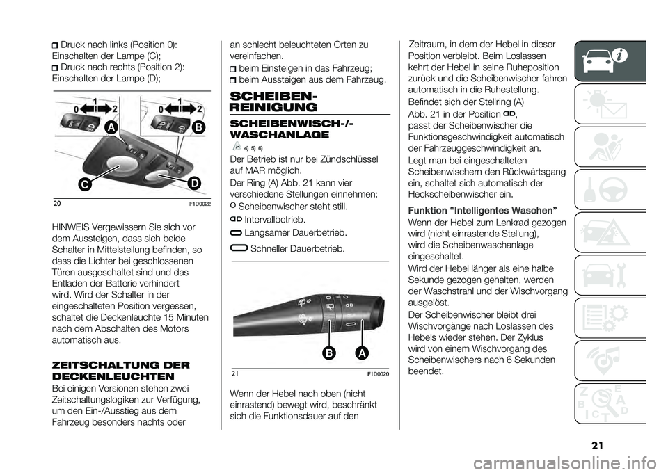 FIAT PANDA 2020  Betriebsanleitung (in German) ���.���� ���� �����
 �5���
����� �I�8�3
�(���
������	� ��	� �"���&�	 �5�J�8�+ �.���� ���� ��	����
 �5���
����� �;�8�3
�(���
������	� ��	� 