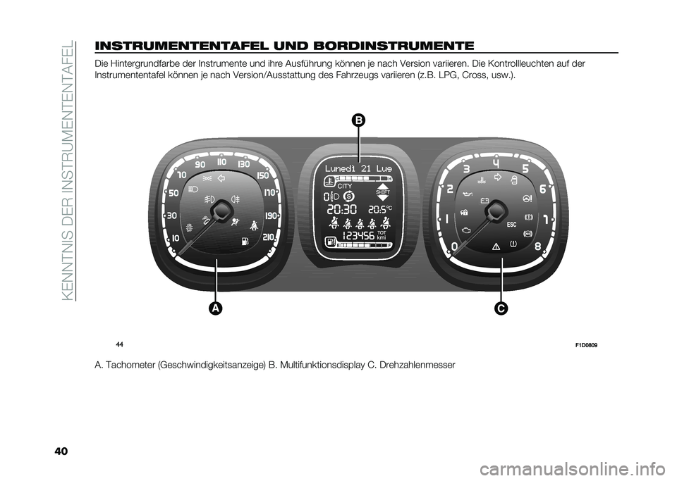 FIAT PANDA 2020  Betriebsanleitung (in German) ��1�(�-�-�%�-�
���.�(�6��
�-��%�6�@�*�(�-�%�(�-�%�#��(�"
������������������� ��� ��������������� �.��	 �/����	�������$����	 ��	� �
��
����
