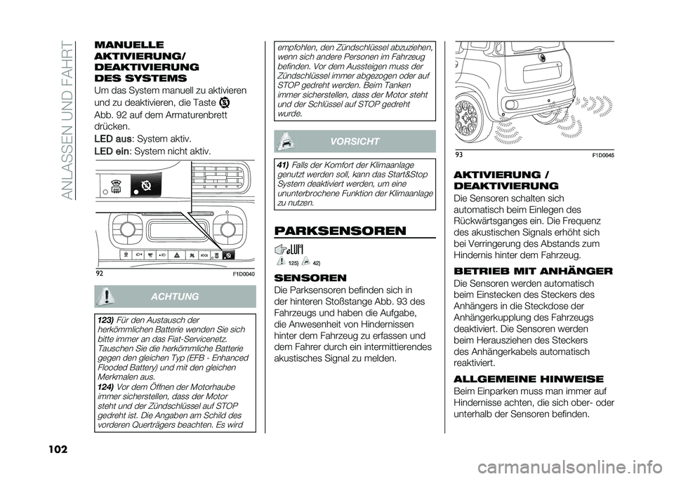 FIAT PANDA 2021  Betriebsanleitung (in German) ��#�-�"�#���(�-��@�-�.���#�/�5�%
��� ��������
�����#������
�&�
�������#������
��� ��%�����
�@� ���
 ��?�
��	� �����	�� �� �������	�