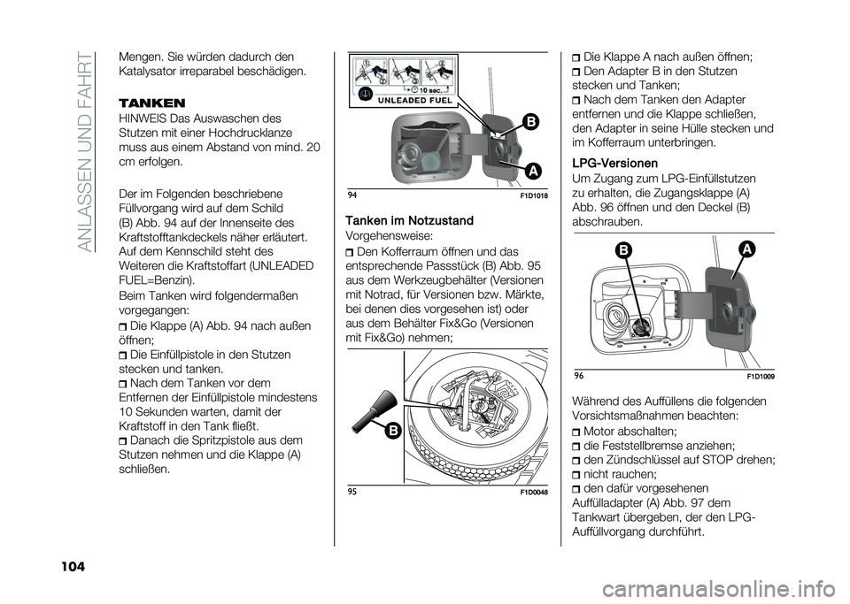 FIAT PANDA 2021  Betriebsanleitung (in German) ��#�-�"�#���(�-��@�-�.���#�/�5�%
��� �*�	���	�� ���	 �)����	� ������� ��	�
�<�����?�
���� ����	�&�����	� ��	�
�������	��
������
�/�
�-��(�
�