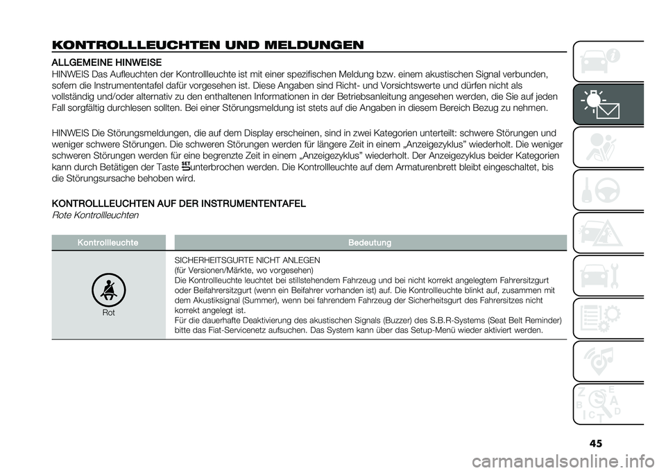 FIAT PANDA 2021  Betriebsanleitung (in German) ��
���������������� ��� �������
�� ��#�#��4��4�$��4 ��$��5�4�$��4
�/�
�-��(�
� �.��
 �#��$��	�����	� ��	� �<���������	�����	 ��
� ��� �