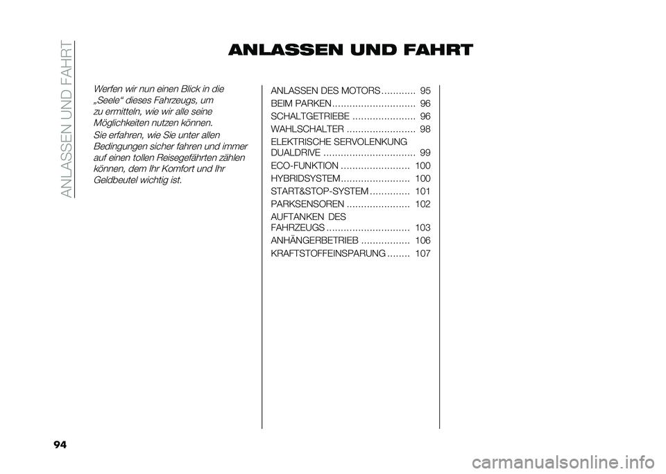 FIAT PANDA 2021  Betriebsanleitung (in German) ��#�-�"�#���(�-��@�-�.���#�/�5�%
�� �������� ��� �����
��	��$�	� �)�� ��� �	���	� ����� �� ���	
�=��	�	��	�> ���	�
�	�
 ������	���
� ��
�� �