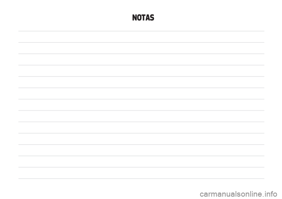 FIAT PANDA 2018 Manual de Empleo y Cuidado (in Spanish) NOTAS FIAT PANDA 2018 Manual de Empleo y Cuidado (in Spanish) NOTAS