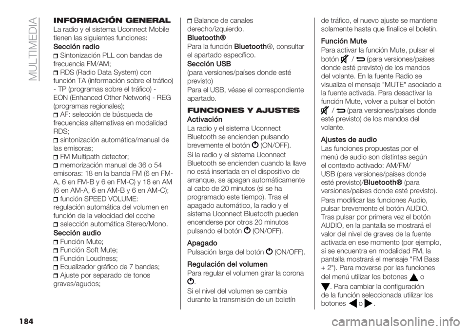 FIAT PANDA 2019  Manual de Empleo y Cuidado (in Spanish)  9\!F^9E[^X
���
64D/;2356?4 <141;3!
!( .(/%* , "$ +%+’")( \&*44"&’ 9*2%$"
’%"4"4 $(+ +%-3%"4’"+ #34&%*4"+L
G
G+77$>,8&’$(
<%4’*4%D(&%?4 6!! &*4 2(4/(
