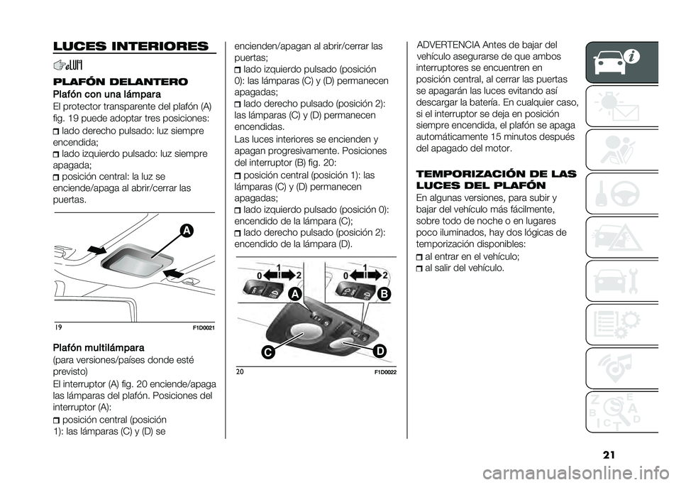 FIAT PANDA 2020  Manual de Empleo y Cuidado (in Spanish) ������� ����������
�"���%� � ���������
���� ��
 ��	�
 ��
� ��)���� �
�&� ��������� ���	����	����� ��� ���	�� � �.�9�1
���� �@�2