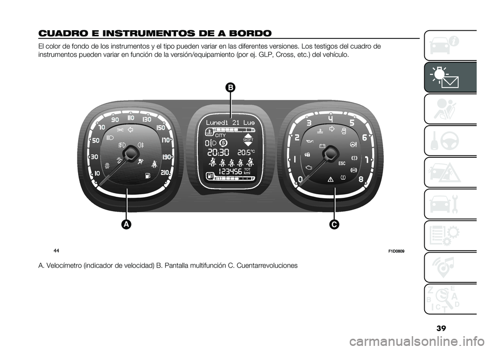 FIAT PANDA 2020  Manual de Empleo y Cuidado (in Spanish) ��
������ � ������������ �� � �$���� �&� ����� �� ����� �� ��� �������
����� �
 �� ���� ������ ��	���	� �� ��	� ������