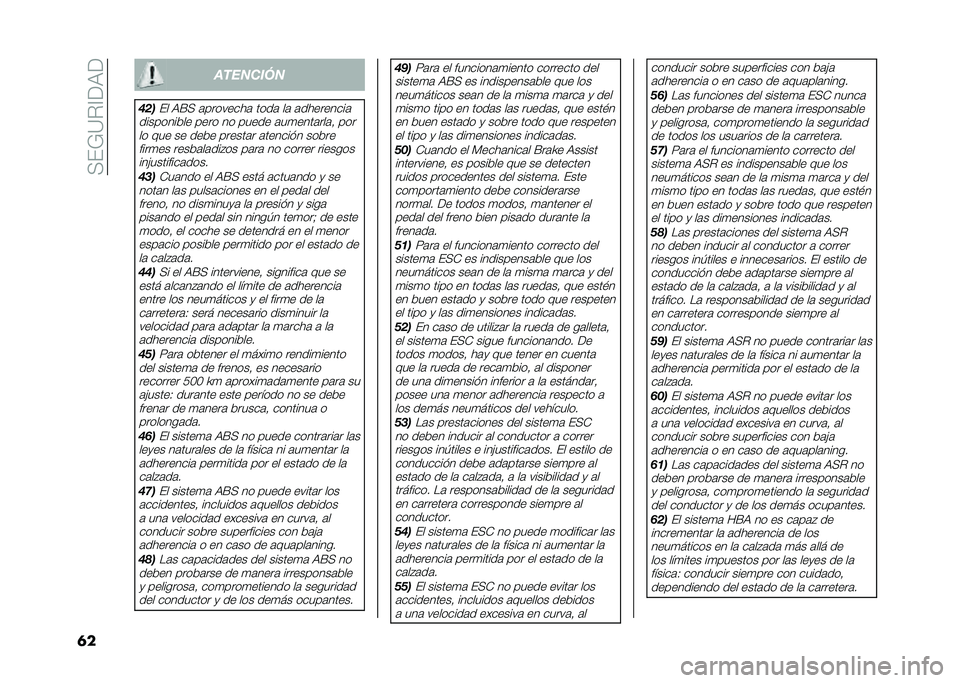 FIAT PANDA 2020  Manual de Empleo y Cuidado (in Spanish) ���&�7�=�$�?�<�9�<
�	� ��������
���

�&� �9�E� �	��������	 ����	 ��	 �	���������	
���������� ���� �� ����� �	��
����	���	� ��� �� �!�