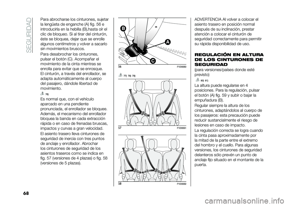 FIAT PANDA 2020  Manual de Empleo y Cuidado (in Spanish) ���&�7�=�$�?�<�9�<
�	� ��	��	 �	������	��� ��� ����������� ���(���	�
��	 �����^���	 �� ����	���� �.�9�1 ���� �3�G �
������������	 �� �