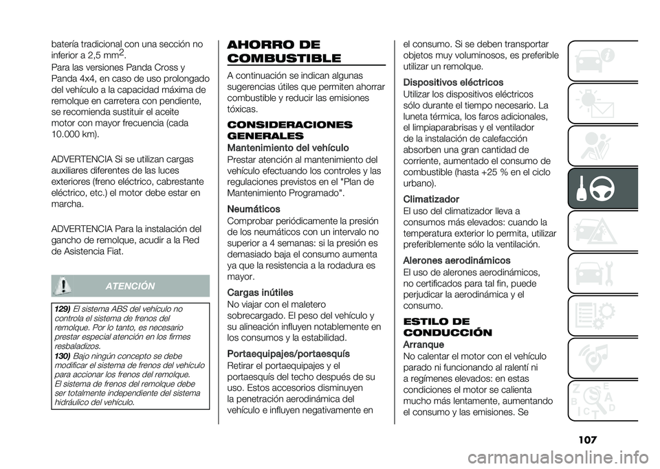 FIAT PANDA 2021  Manual de Empleo y Cuidado (in Spanish) ���
��	�����	 ���	�������	� ��� ���	 ������!� ��
�������� �	 �4� �3 �
�

�4
�
��	��	 ��	� ��������� ��	���	 �)���� �
��	���	 �D��D�  ��