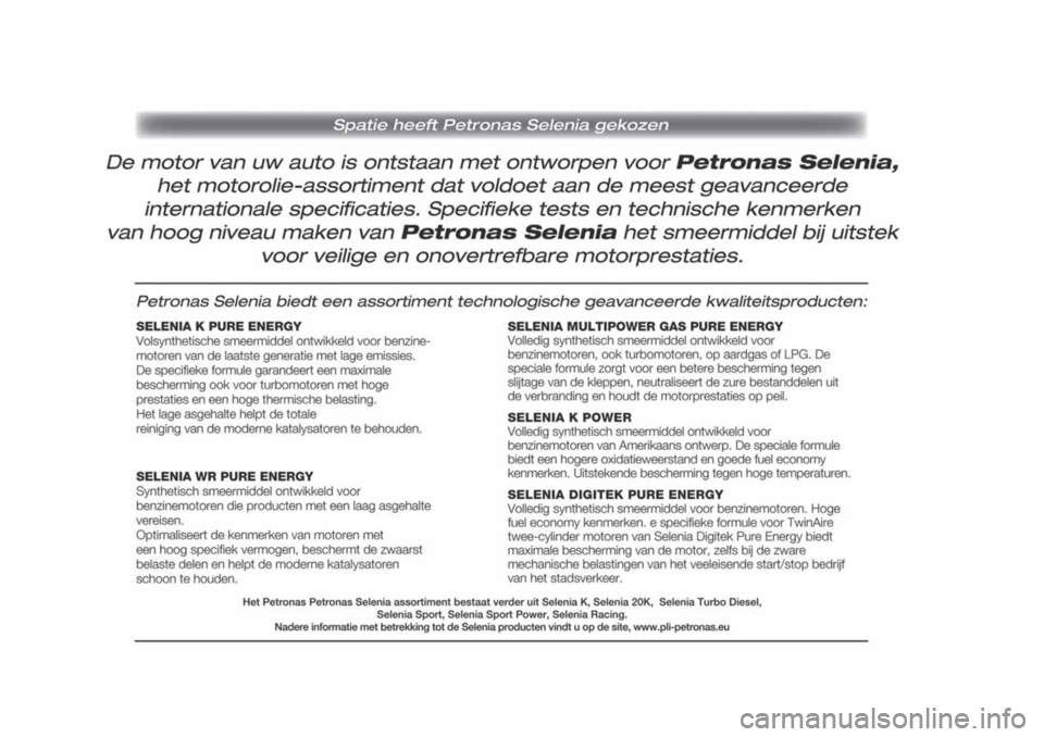 FIAT PANDA 2018 Instructieboek (in Dutch) FIAT PANDA 2018 Instructieboek (in Dutch)