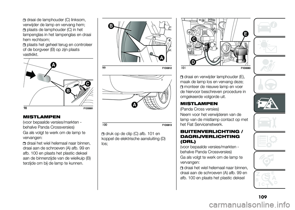 FIAT PANDA 2020  Instructieboek (in Dutch) �����
��� �� ����������
 �8�4�9 ��������
���
������
 �� ���� �� ���
���� ����5 �����	� �� ����������
 �8�4�9 �� ���	
�������