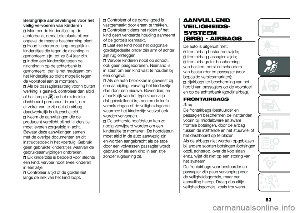FIAT PANDA 2020  Instructieboek (in Dutch) �������	�#� �� � � ���	�������	�#��	 ���� � ��
������# ��� ���� ��	 ���	 � ��	��� ��	
�6���	���
 �� ������
���	��� �� ��
����	��

