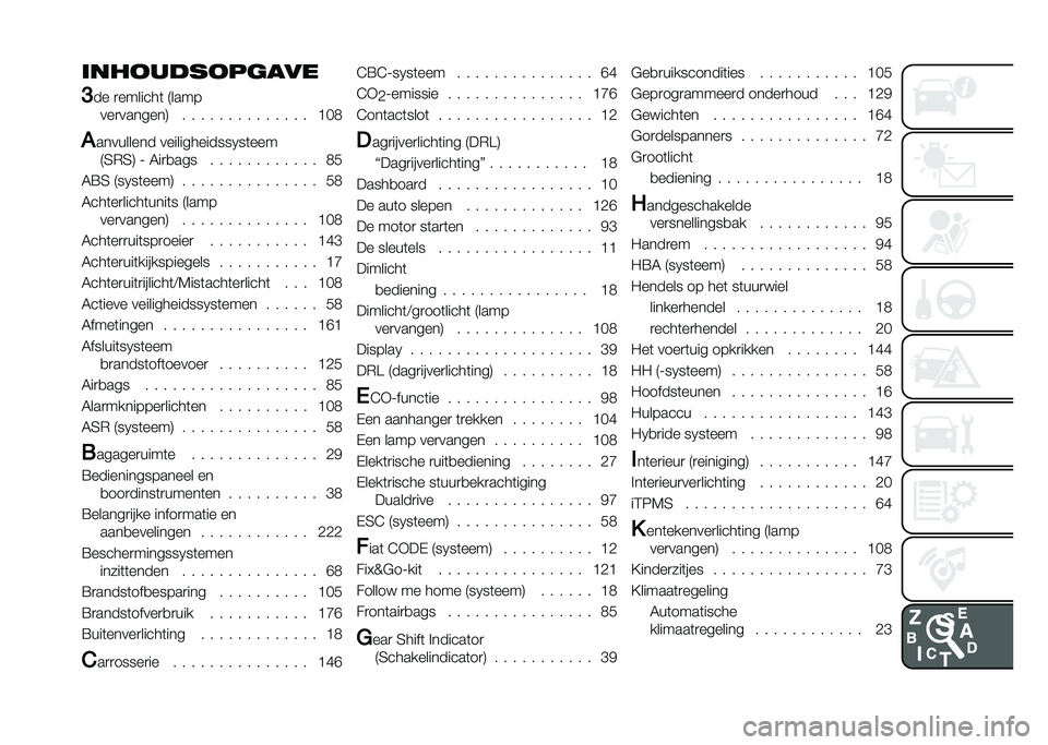 FIAT PANDA 2021  Instructieboek (in Dutch) ������!�������
�:
�� �
�������	 �8����
���
�������9 � � � � � � � � � � � � � � �>�B�.
�# ��������� �������������0��	���
�8�4�*�4