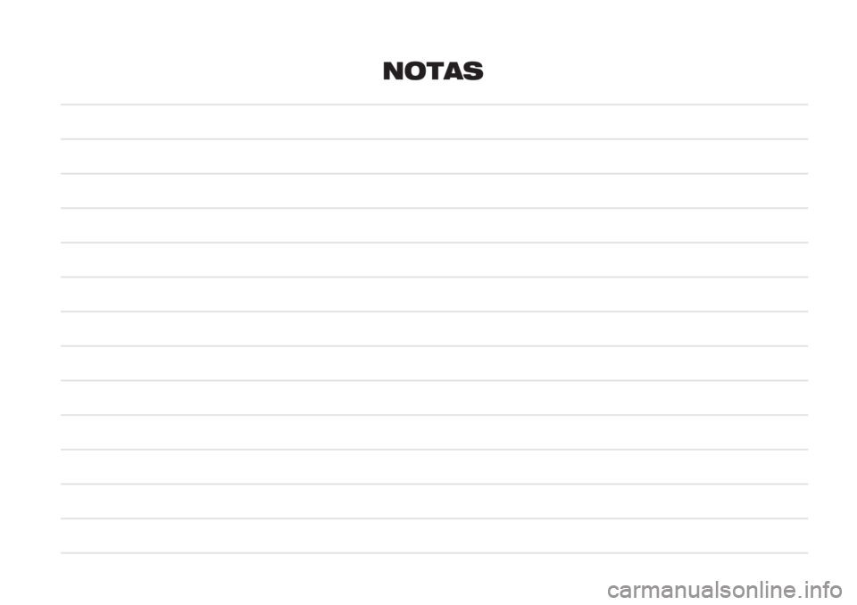 FIAT PANDA 2018  Manual de Uso e Manutenção (in Portuguese) NOTAS 